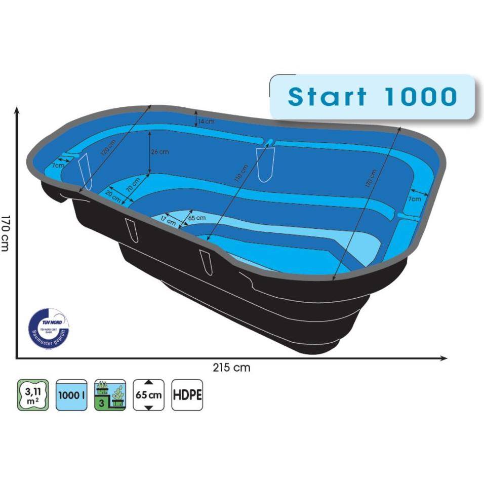 Ubbink - Bassin préformé Start 1000L – Ubbink - Image 4