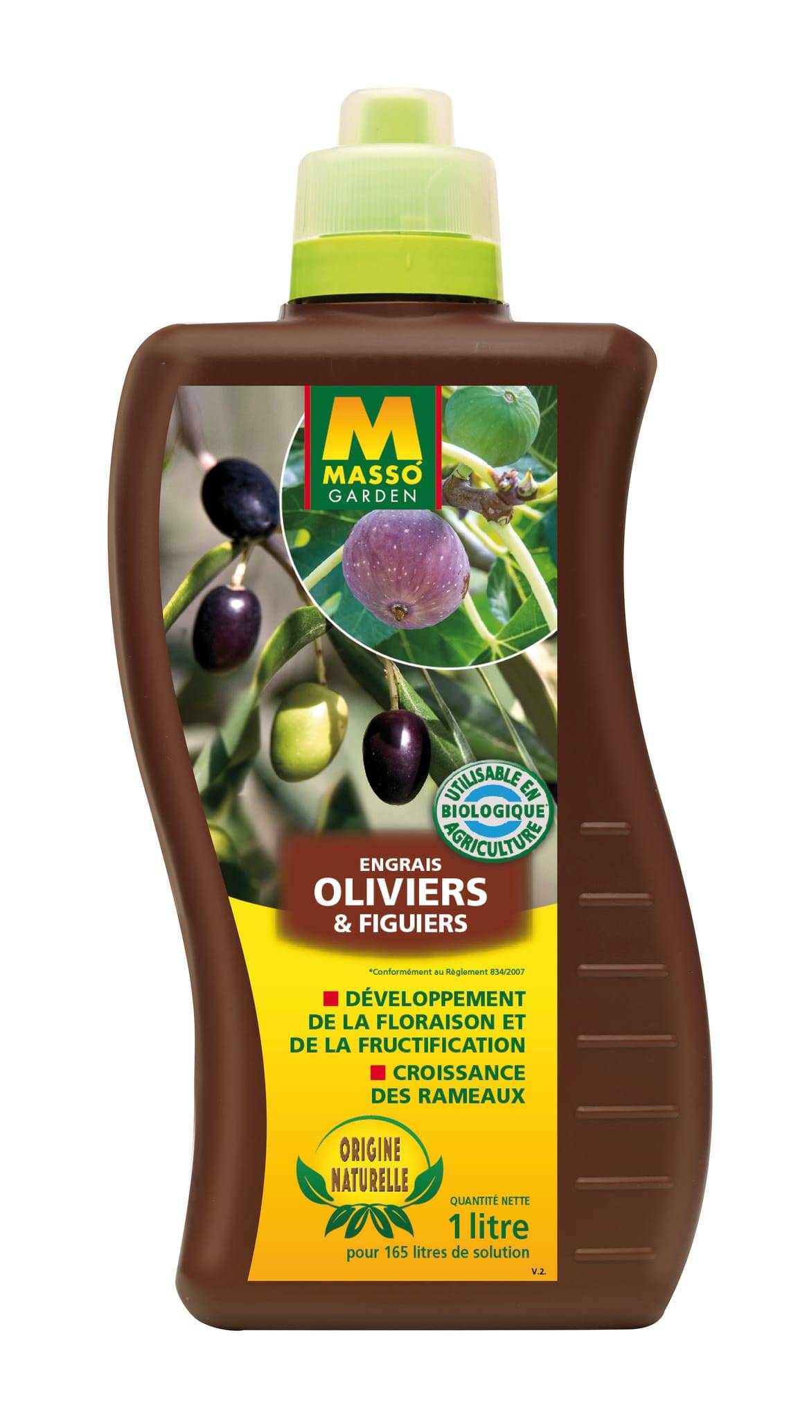 Masso Garden - Engrais Oliviers Et Figuiers Liquide 1 L – MASSO - Image 1