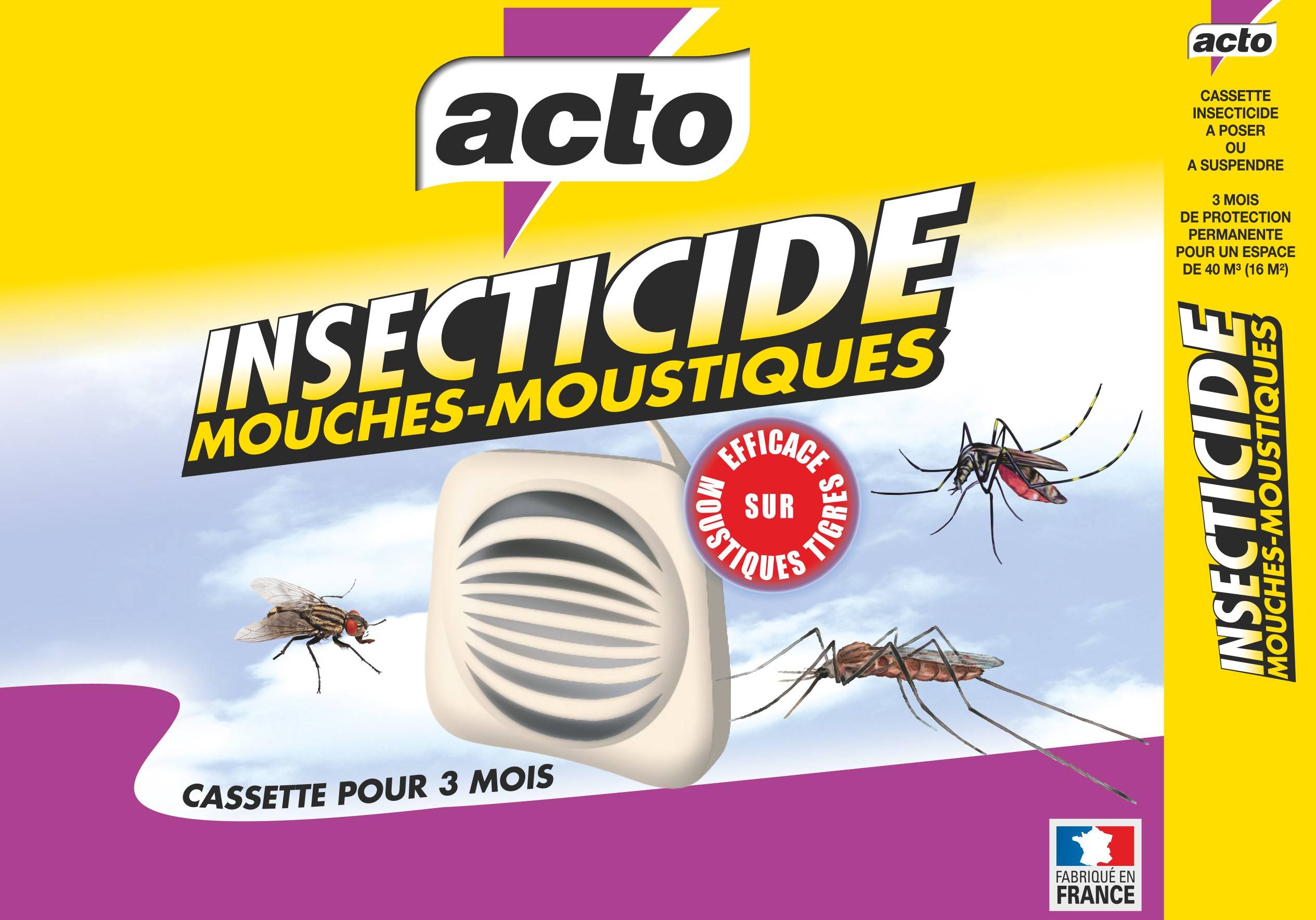Acto - Cassette insecticide mouches-moustiques 20 g - ACTO - Image 4
