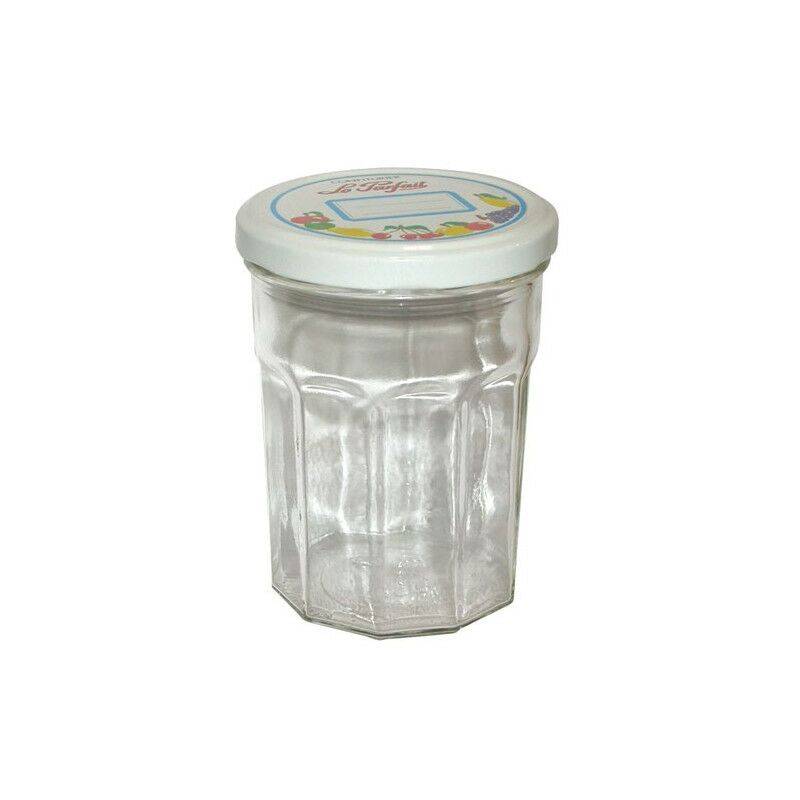 Le Parfait - Lot de 6 confituriers verre 385 ml Ø 82 mm couvercle décoré - LE PARFAIT