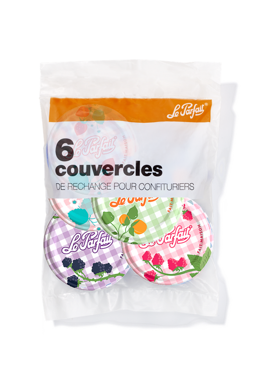 Le Parfait - Couvercle t.o métal décoré confiturier Ø 82 mm sachet 6 - Le Parfait® - Image 1