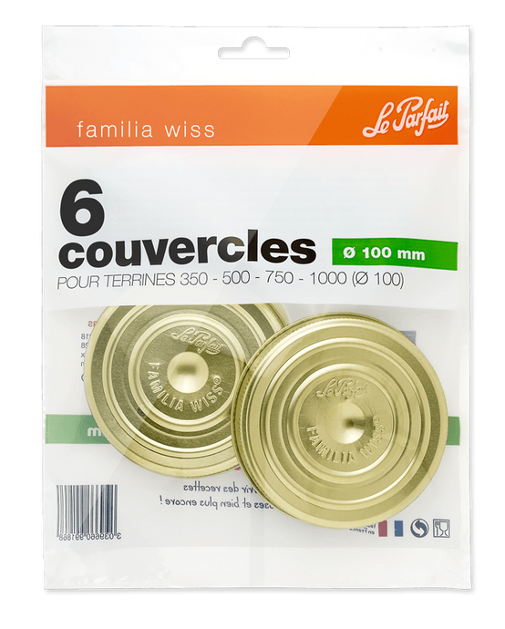 Le Parfait - Couvercles "Familia Wiss" Ø 100 mm x6 - Le Parfait® - Image 2