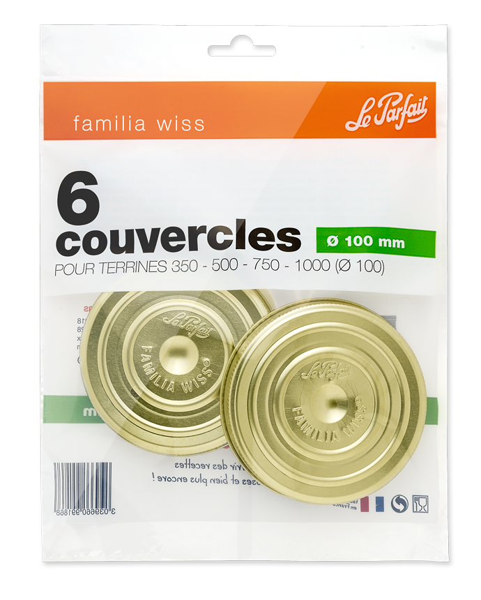 Le Parfait - Couvercles "Familia Wiss" Ø 100 mm x6 - Le Parfait® - Image 2