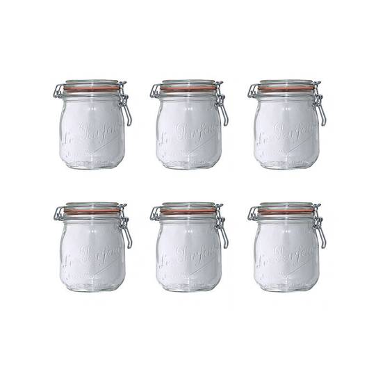 Le Parfait - Lot de bocaux en verre conserve Super avec fermeture 0,75L - LE PARFAIT - Image 3