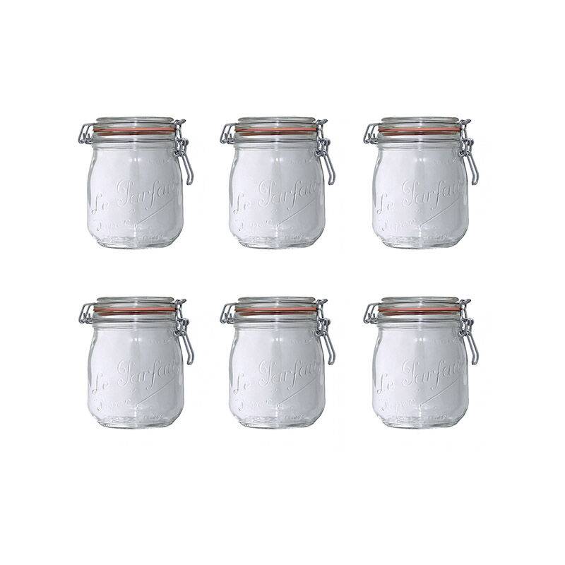 Le Parfait - Lot de bocaux en verre conserve Super avec fermeture 0,75L - LE PARFAIT - Image 3