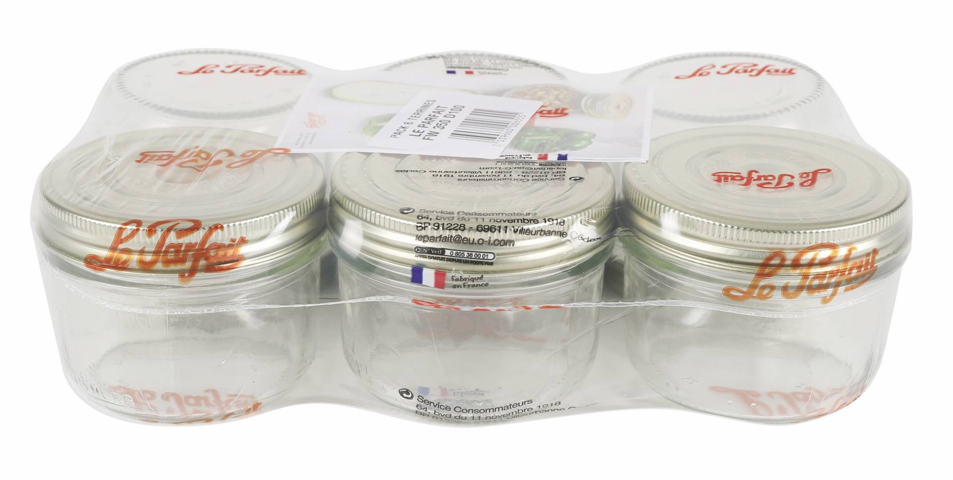 Le Parfait - Terrines "Familia Wiss" Ø100 mm350 g x6 - Le Parfait® - Image 2