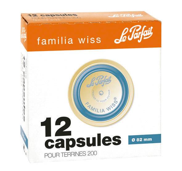 Le Parfait - Capsules bleues Ø 8,2 cm boite de 12 LE PARFAIT