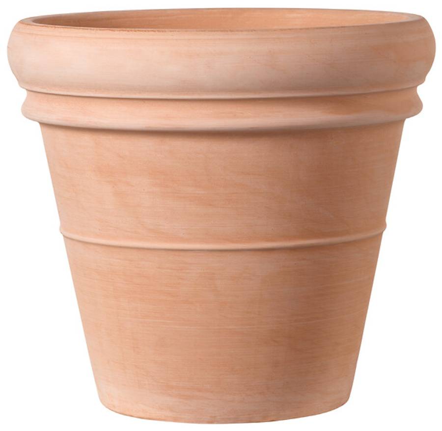 Deroma - Pot Vaso Doppio Bordo White Terre cuite – DEROMA