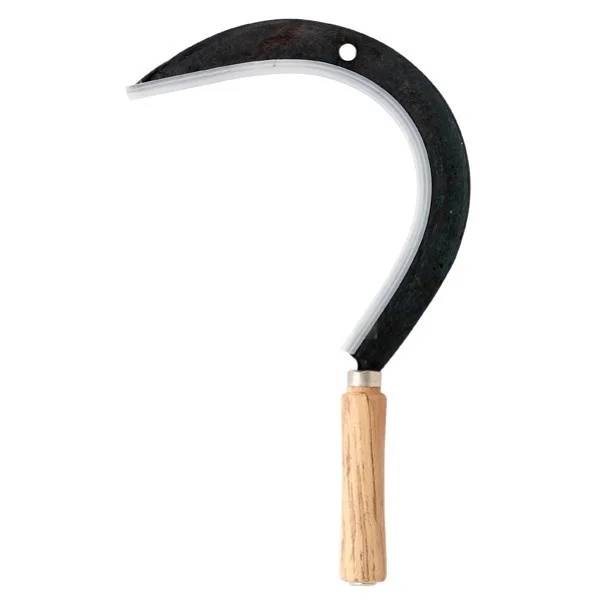 Faucille à herbe droite manche bois 45 cm 0,24kg – LEBORGNE - Image 2