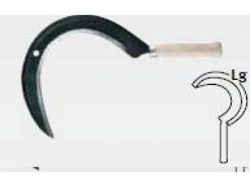 Faucille à herbe droite manche bois 45 cm 0,24kg – LEBORGNE - Image 4