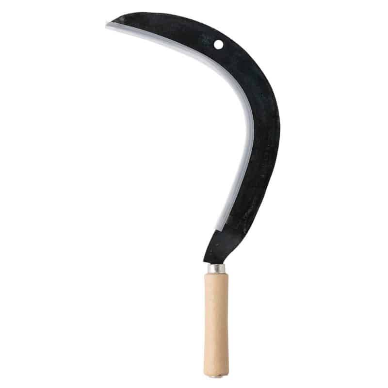 Faucille à broussailles coudée manche bois 50 cm – LEBORGNE - Image 2
