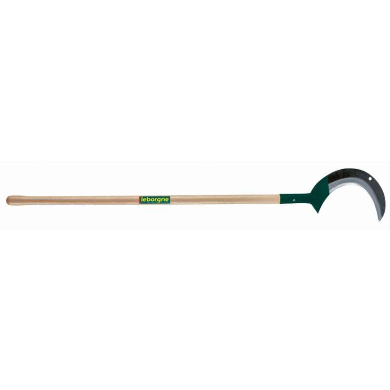 Croissant à 1 Taillant Fer Forgé Noir Manche Bois 130 cm – LEBORGNE - Image 2