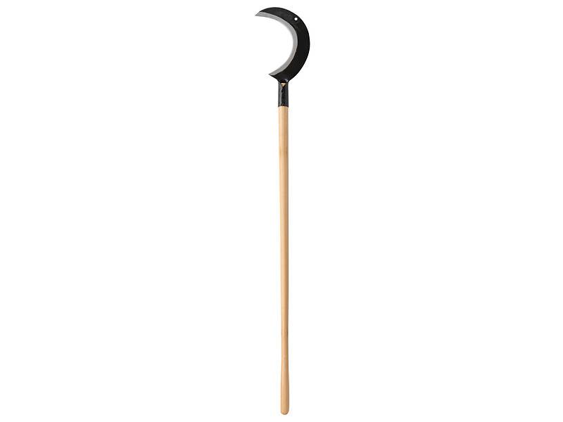 Croissant à 1 Taillant Fer Forgé Noir Manche Bois 130 cm – LEBORGNE - Image 3