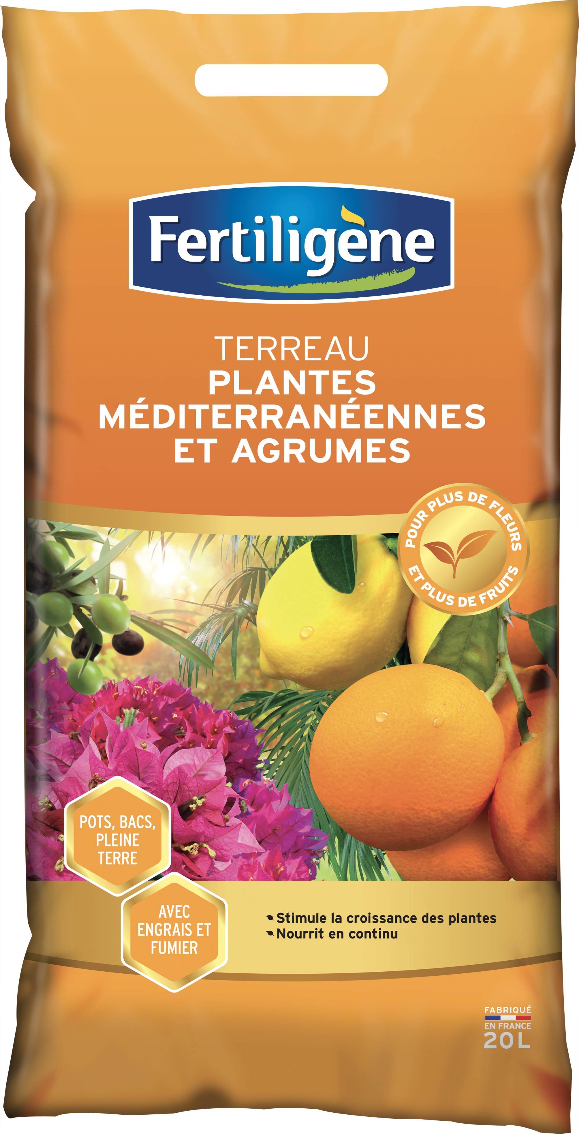 Fertiligène - terreau agrumes et plantes méditerranéennes - Image 1