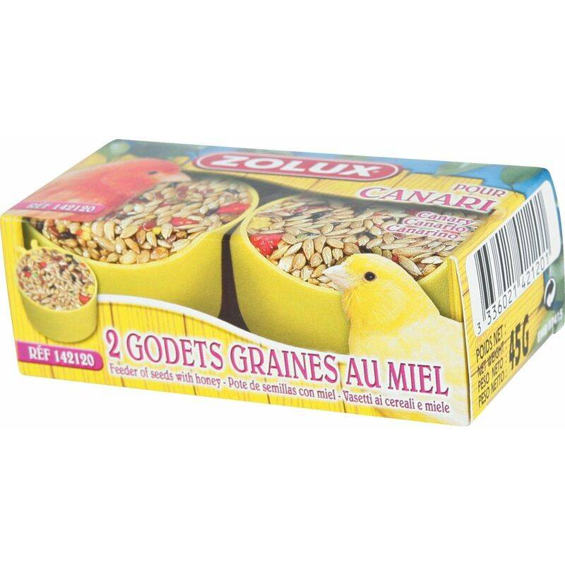 Zolux - Godets Canaris Miel Boîte x2 – ZOLUX - Image 4