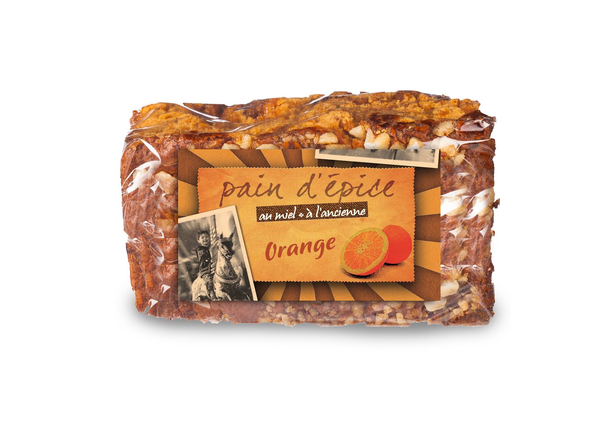 Finabeil - Pain d'épice à l'ancienne à l'orange 500 g - Finabeil