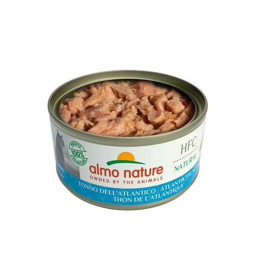 Almo Nature - Pâtée avec bouillon HFC pour chat adulte au thon de l'atlantique - boîte 70 gr - ALMO NATURE - Image 2