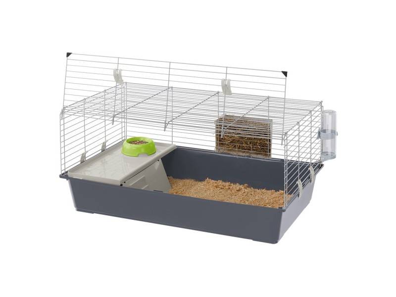 Ferplast - Cage Rabbit 100 grise L.95 x l.57 cm