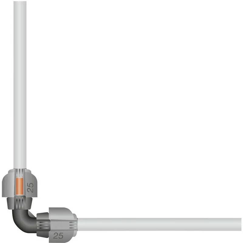 Coude arrosage égal plastique Ø 25 mm modèle 02773-20 - GARDENA - Image 3