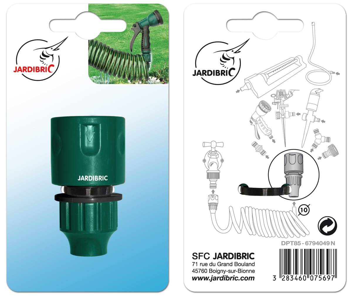 Jardibric - Raccord rapide pour tuyau ø 10 mm - Image 4