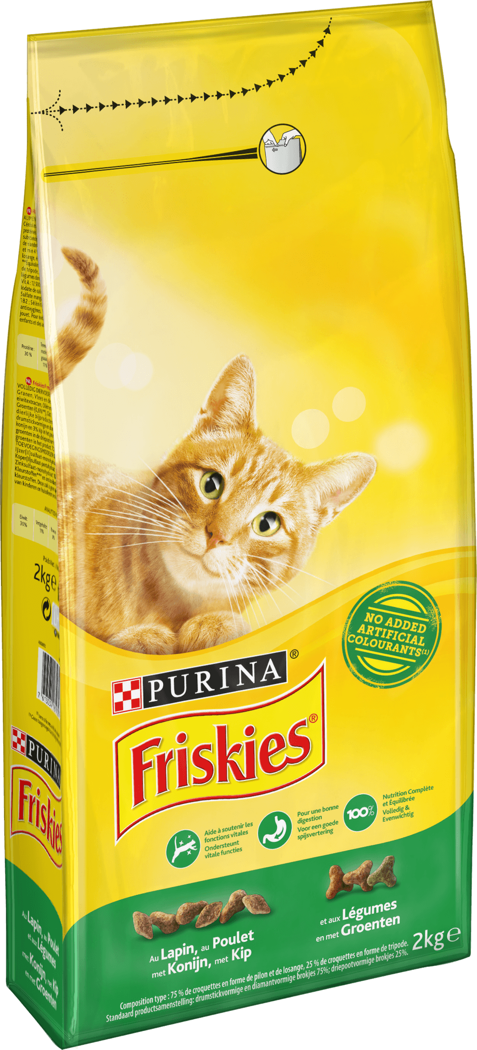 Friskies - Croquettes Friskies - Chat au Lapin/poulet/légumes 2kg - Image 2