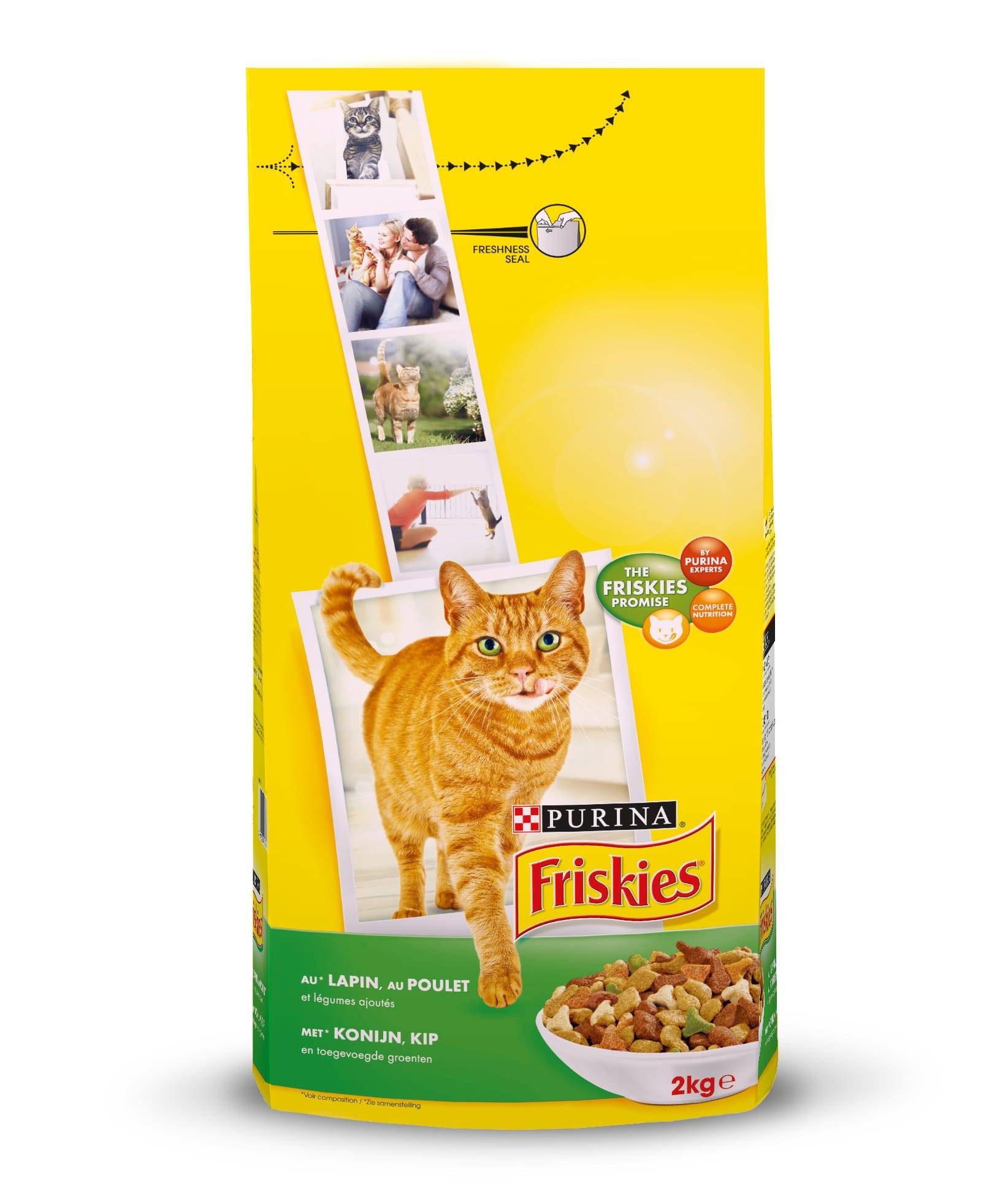 Friskies - Croquettes Friskies - Chat au Lapin/poulet/légumes 2kg - Image 1