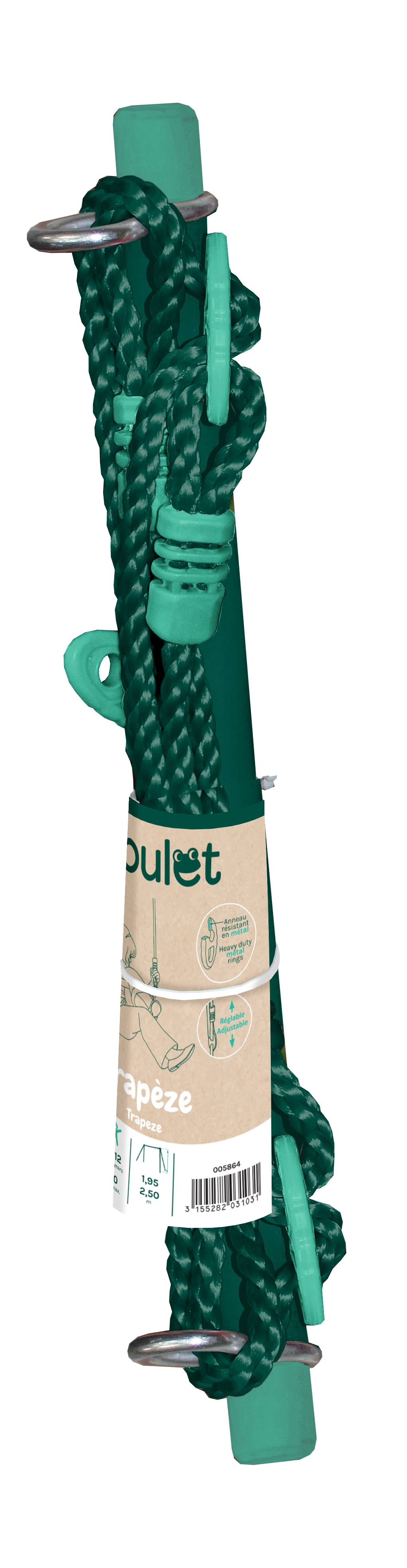 Soulet - Trapèze pour portique métal kaki H 2,00-2,50 m - SOULET - Image 3