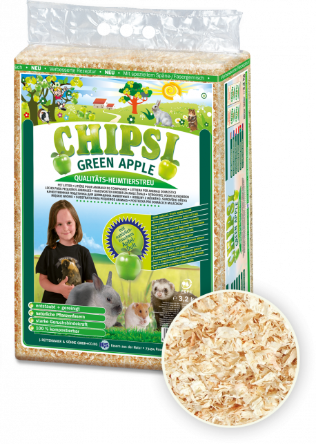 Chipsi - Chipsi - Litière copeaux Pomme verte 60 L - Image 1