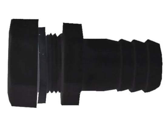 Belli - Raccord droit plastique noir - BELLI - Image 1