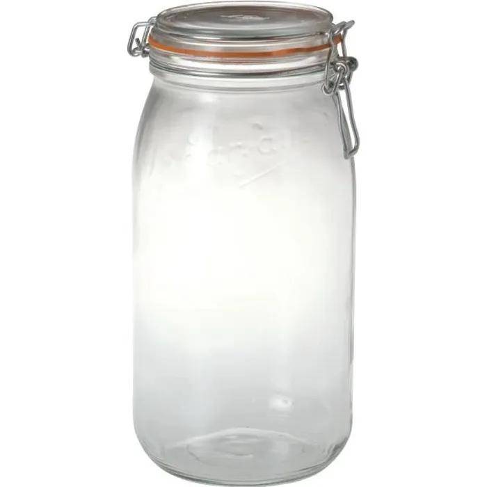 Le Parfait - Lot de 3 bocaux en verre transparent Ø100 mm 3L - modèle 1652075 - LE PARFAIT - Image 5