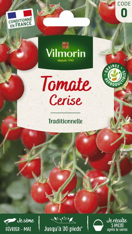 Vilmorin - Tomate cerise série 0 sachet graines 0,2 g - Vilmorin - Image 1