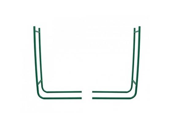 Range-bûches en 2 éléments Acier Vert Hauteur 95 cm - RIBILAND - Image 1