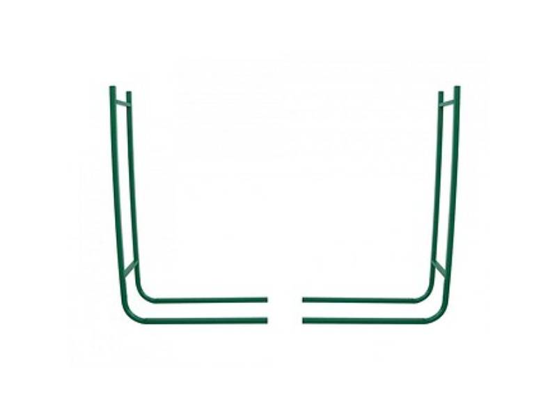 Range-bûches en 2 éléments Acier Vert Hauteur 95 cm - RIBILAND - Image 1