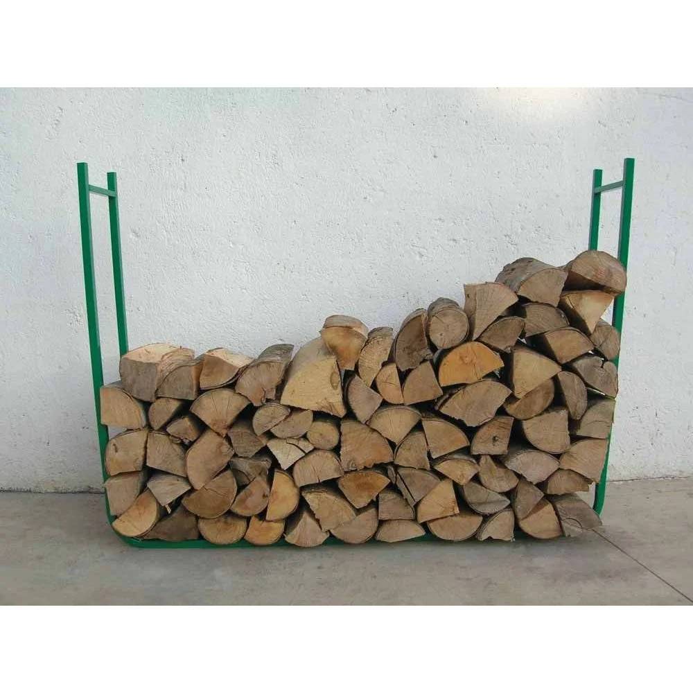 Range-bûches en 2 éléments Acier Vert Hauteur 95 cm - RIBILAND - Image 4