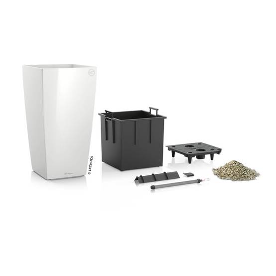 Lechuza - Cubico Premium 30 blanc brillant - Kit complet - Image 2