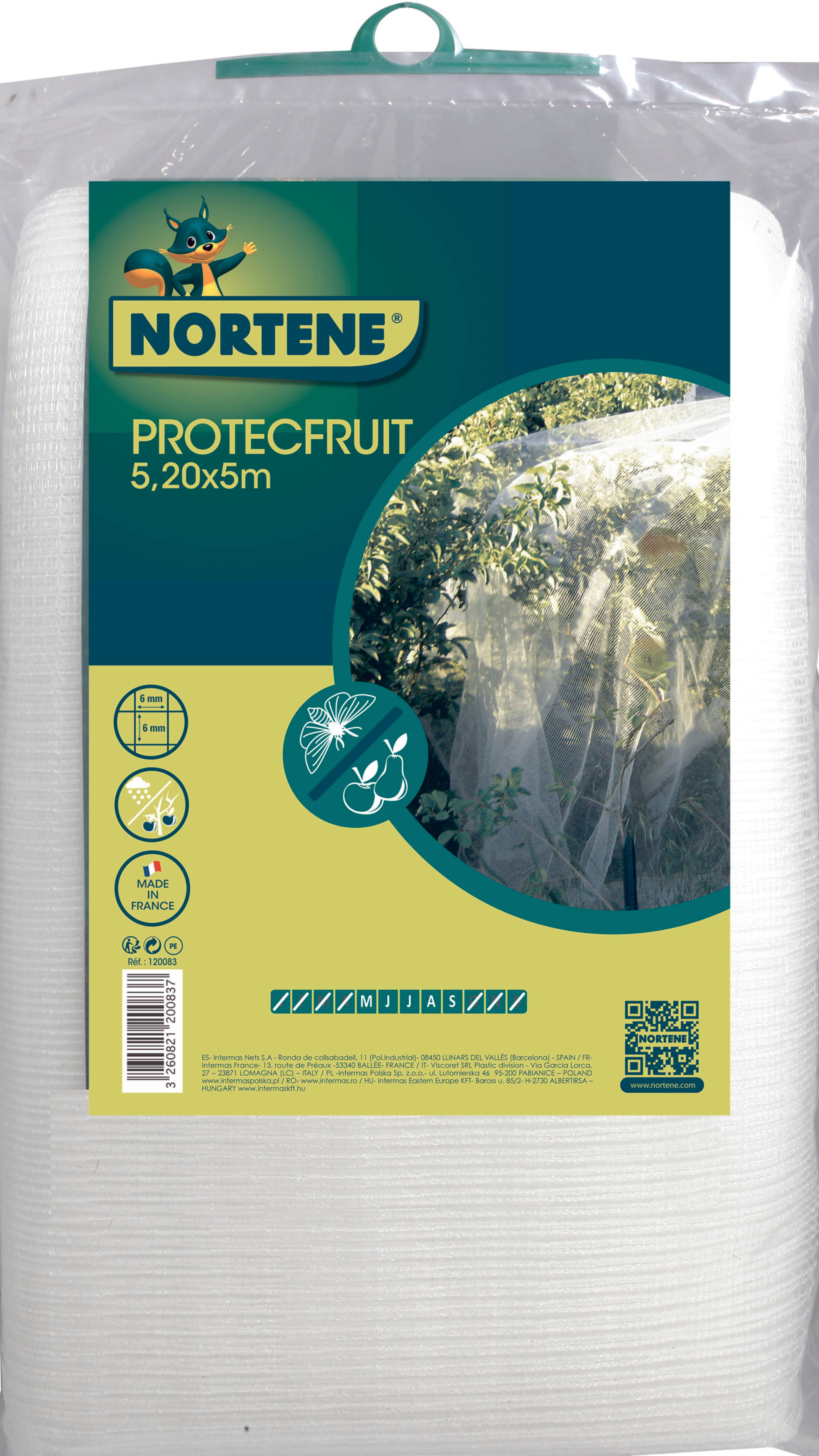 Nortène - PROTECFRUIT Filet spécial verger transparent 5,20x5m - Image 3