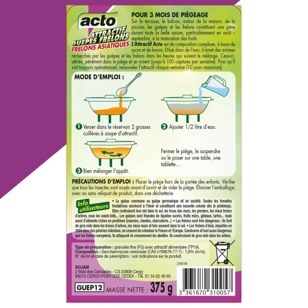 Acto - Attractif guêpes frelons – ACTO - Image 3