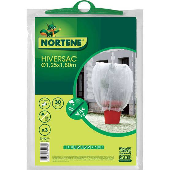 Nortène - Housses d'hivernage polypropylène blanc 30 g/m² Ø 1,25 x L. 2 x l. 1,80m Hiversac lot de 3 - Nortene - Image 6