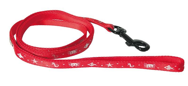 Martin Sellier - Laisse chat Océan nylon rouge - MARTIN SELLIER - Image 1