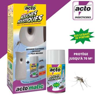 Diffuseur électronique Mouches et Moustiques - ACTO'matic