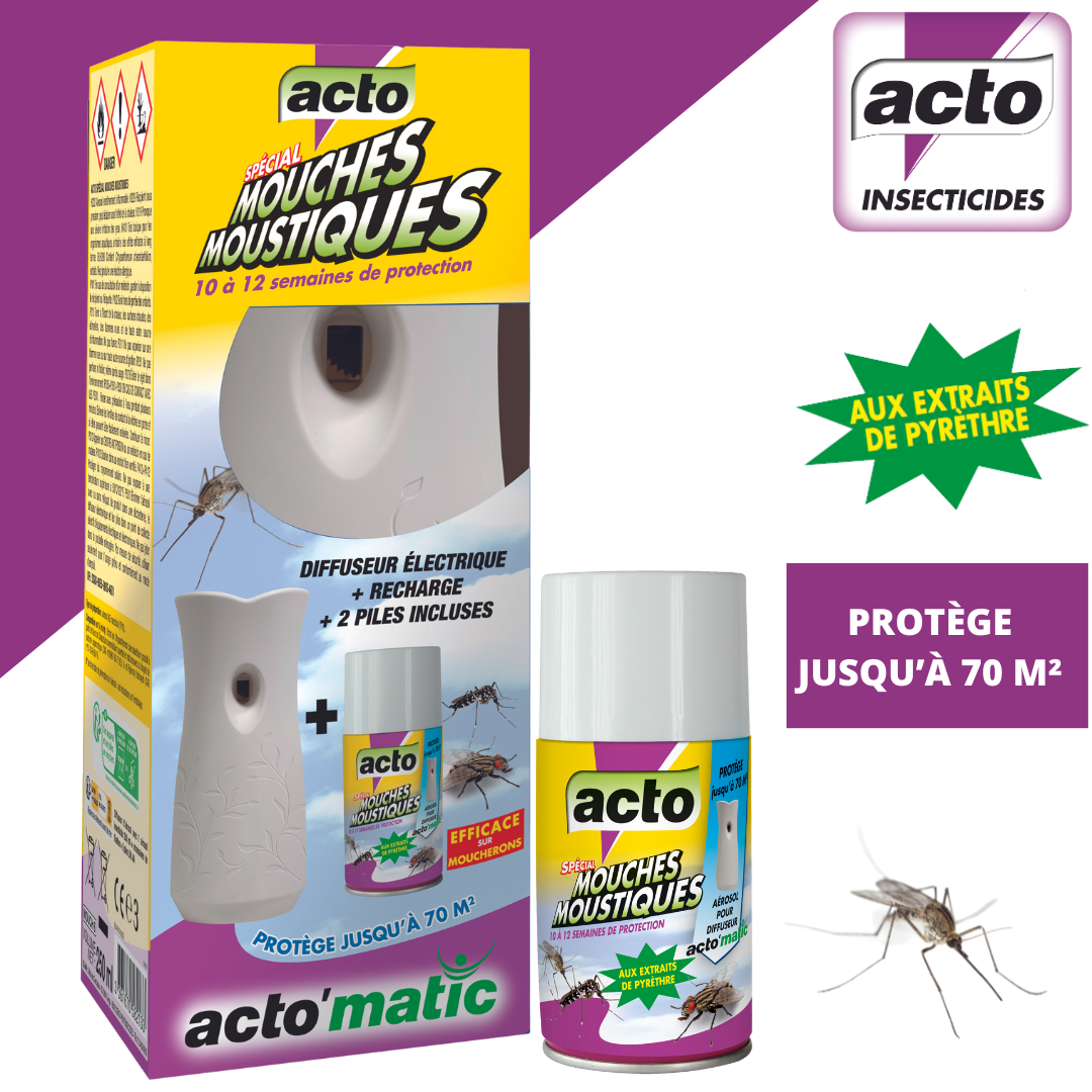 Diffuseur électronique Mouches et Moustiques - ACTO'matic - Image 1