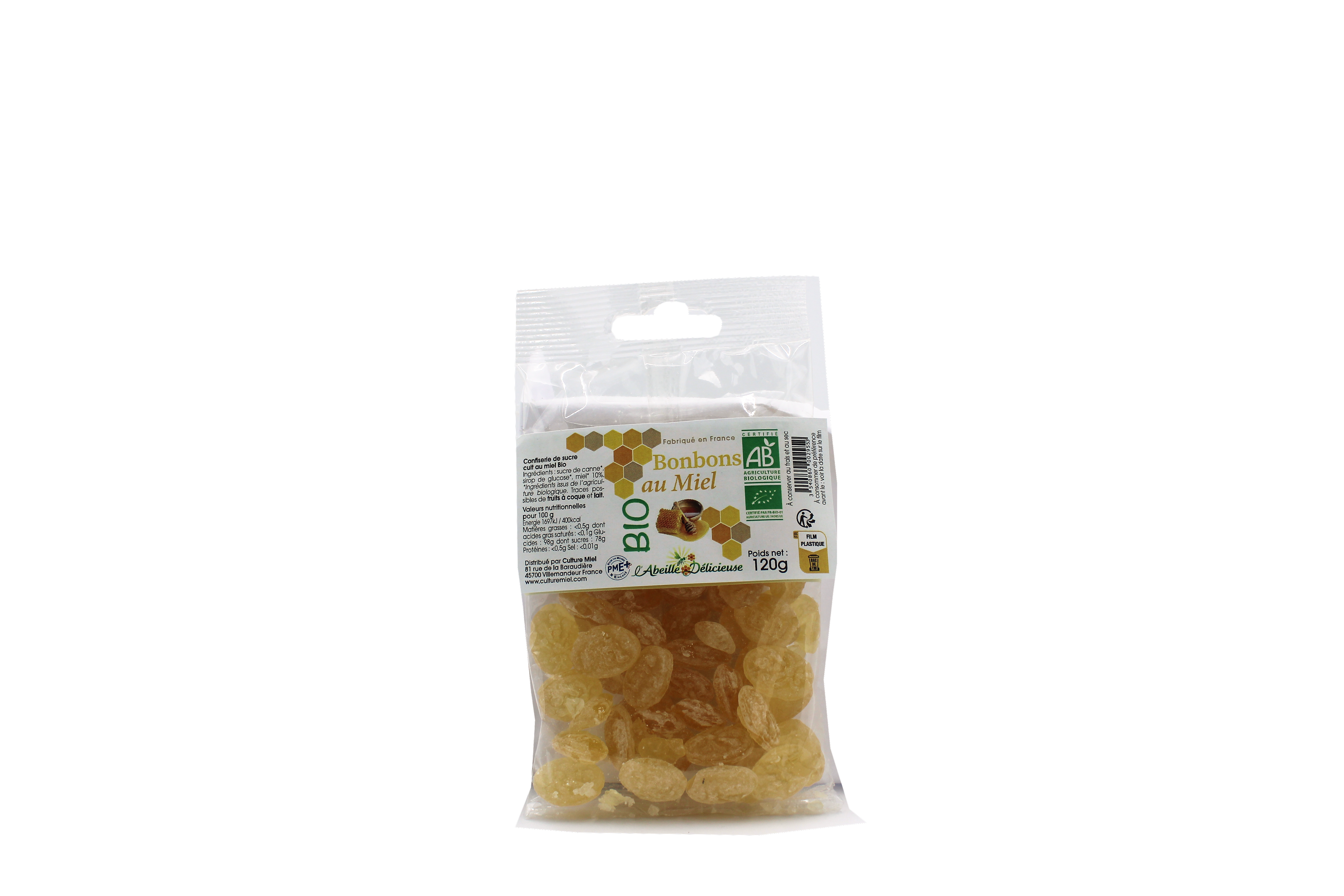 L'Abeille Délicieuse - Bonbons abeille miel bio 120 g - L'Abeille Délicieuse - Image 3