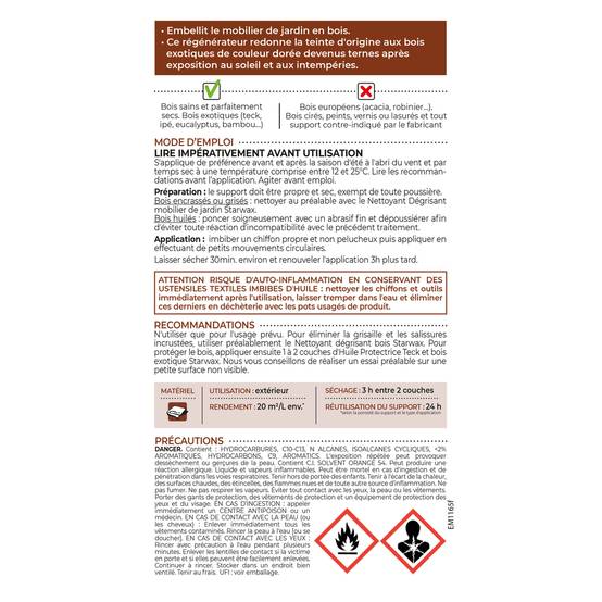 Starwax - Régénérateur Teck Et Bois Exotiques – STARWAX - Image 4