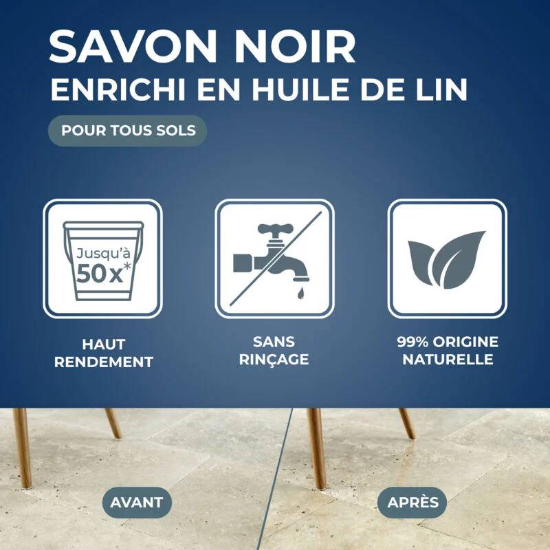 Starwax - SAVON NOIR A L'HUILE DE LIN 1L - Image 5