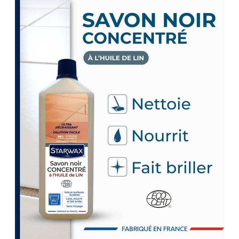 Starwax - SAVON NOIR A L'HUILE DE LIN 1L - Image 7
