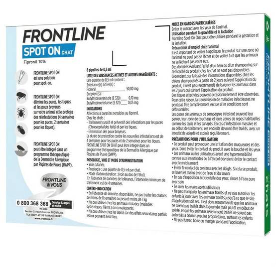 Frontline - Pipette antiparasitaire chat FRONTLINE - Image 4