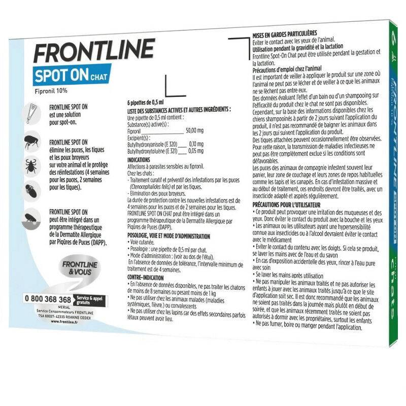 Frontline - Pipette antiparasitaire chat FRONTLINE - Image 4