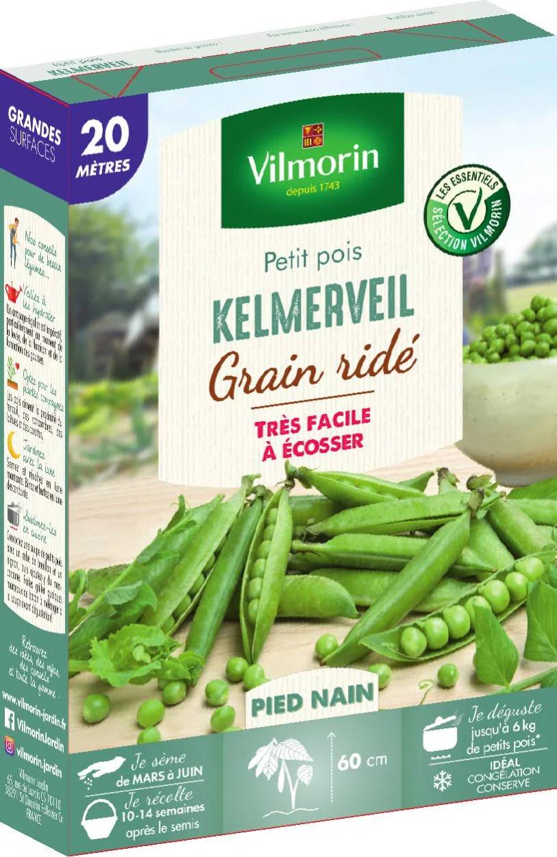 Vilmorin - Pois Kelmerveil amélioration merveille de Kelvedon série 20m sachet graines 194 g - Vilmorin - Image 2