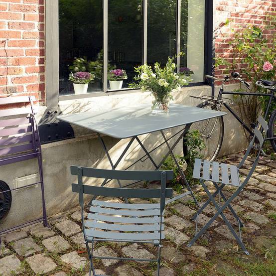 Fermob - Chaise de jardin pliante acier muscade Bistro Fermob - Image 7