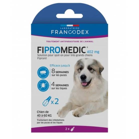 FIPROMEDIC 402 mg - Solution pour spot-on très grand chien 40-60 kg x2 - Image 4